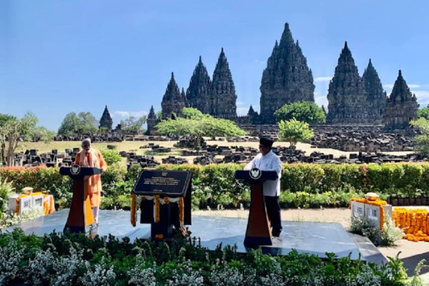 Prambanan Bersinar! Prabowo-Modi Resmikan Konservasi Megah