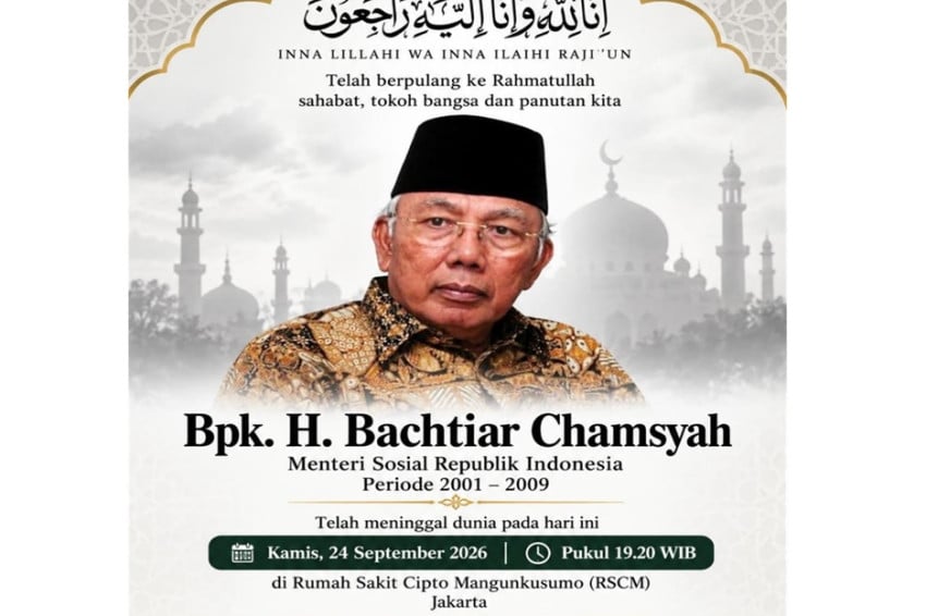 Indonesia Berduka: Mantan Mensos Bachtiar Chamsyah Wafat