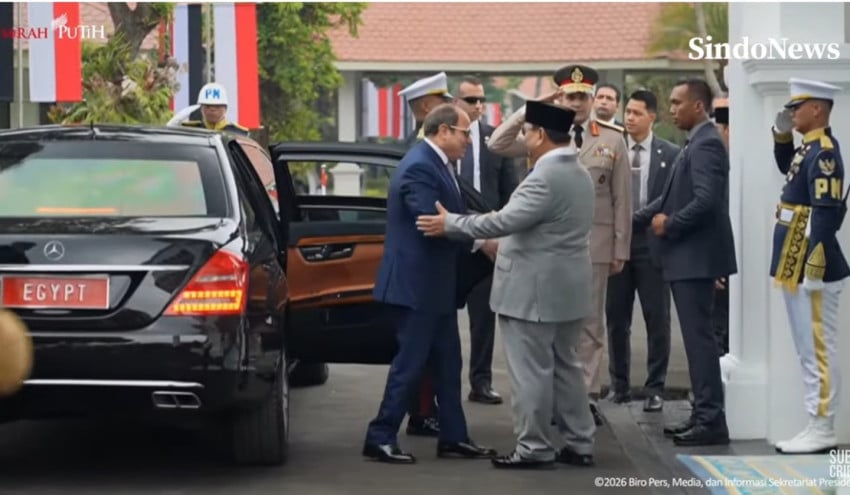 Prabowo Sambut Hangat Presiden Mesir!